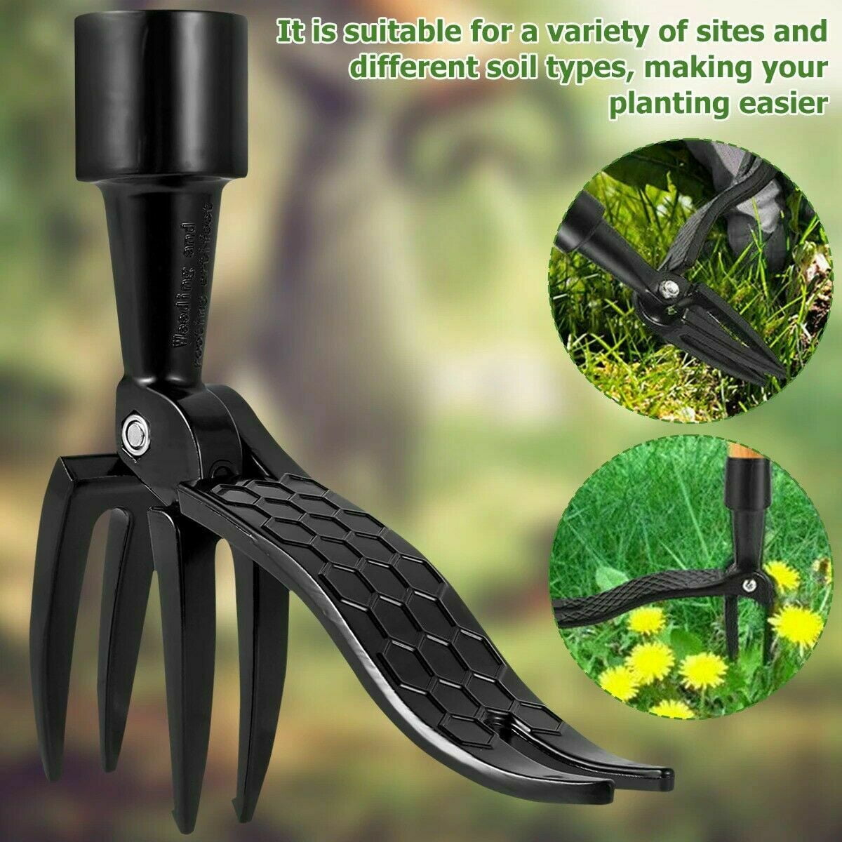 Manual Root Removal Tool Stand-up Weeding Tool Weed Puller