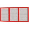 thumbnail image 1 of Aarco ODCC3672-3RIR. Outdoor Illuminated Enclosed Bulleting Board, 1 of 2
