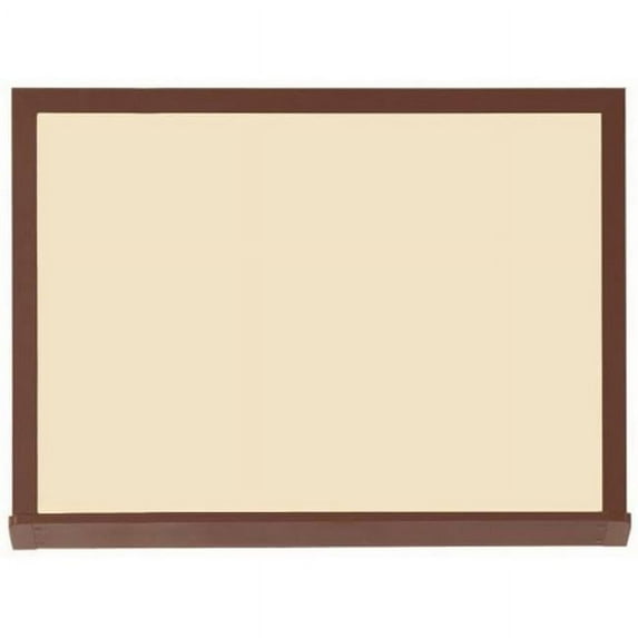 AARCO Products 420WWD3648V2 High Performance Series Wood Look (Walnut) Porcelain Markerboard