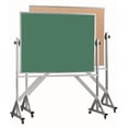 thumbnail image 1 of AARCO Products ACB4872G Aluminum Frame Revolving Composition Chalkboard-Natural Cork, 1 of 6