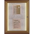 thumbnail image 1 of AARCO Products LOWFC2418 Indoor-Outdoor Waterfall Series Enclosed Bulletin Board with LED Lighting, 1 of 6