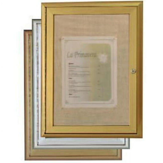 AARCO Products OWFC3648LB Indoor-Outdoor Waterfall Series Enclosed Bulletin Board