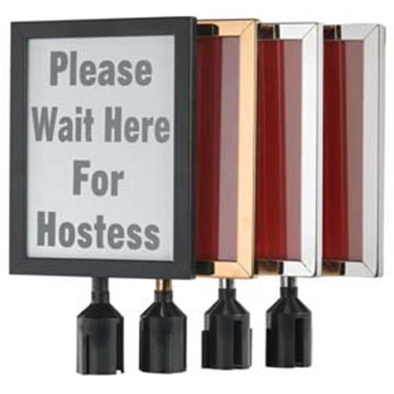 AARCO Products VSF1411B Form-A-Line Large Vertical Sign Frame Brass