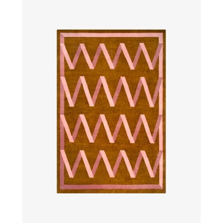 AARISH RUGS Amber Handmade Modern Folding Ribbon Hand Tufted Wool Area Rugs for Living Room, Hallway, Bedroom, Any Rooms & Home Décor (6X9 ft)