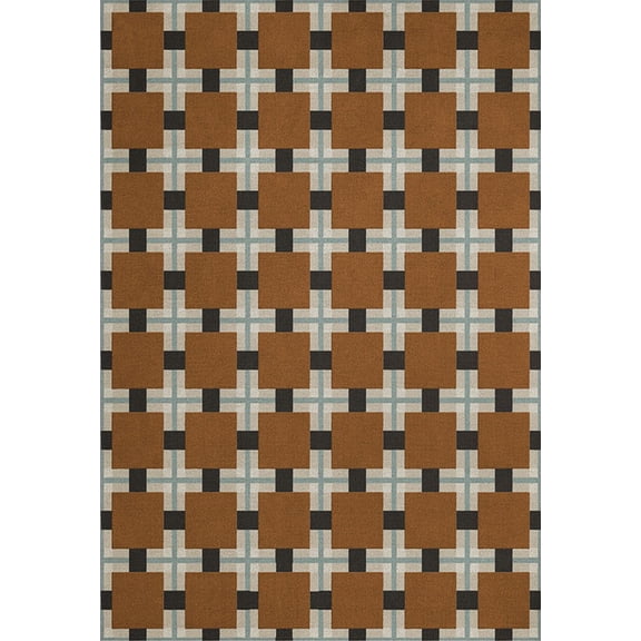 AARISH RUGS Handmade Evelina Kroon Ochre Fields Modern Hand Tufted Wool Rug for Living Room, Bedroom & Home Décor (9X12 ft)