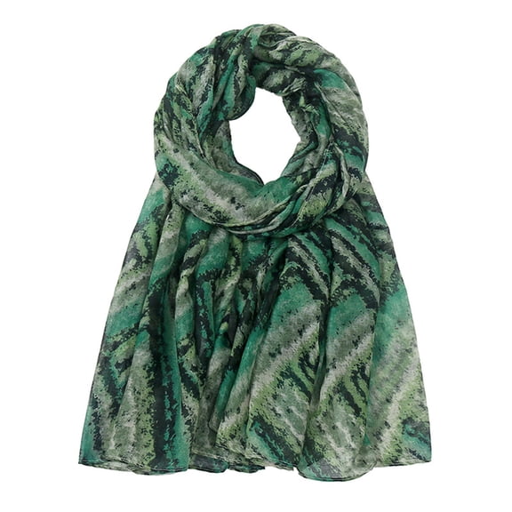 AARONANO Flower Print Long Scarves shawl Muslim Baotou Scarf for Women