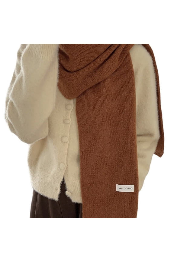 Knit Scarf Winter Wool Thick Scarves for Women