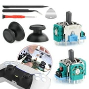 2 PCS Joysticks Replacement for PlayStation 5 Game Controller Joystick Replacement Analog Stick Replacement Module Potentiometer for PS5 Joystick Thumb Stick Replacement Part with Tools-Multicolor