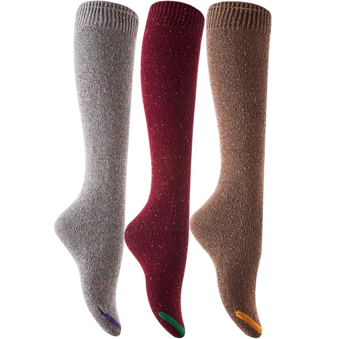 AATMart Big Girl's Women's 3 Pairs Cute Cozy Fancy Knee High Cotton ...