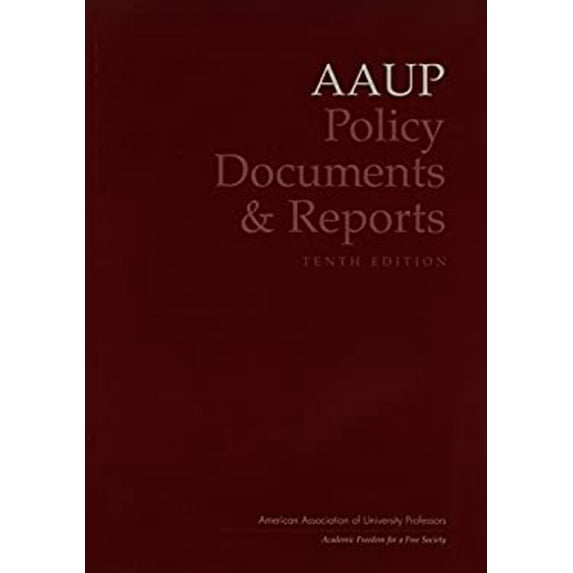 Pre-Owned AAUP Policy Documents and Reports (Paperback) 0964954834 9780964954830