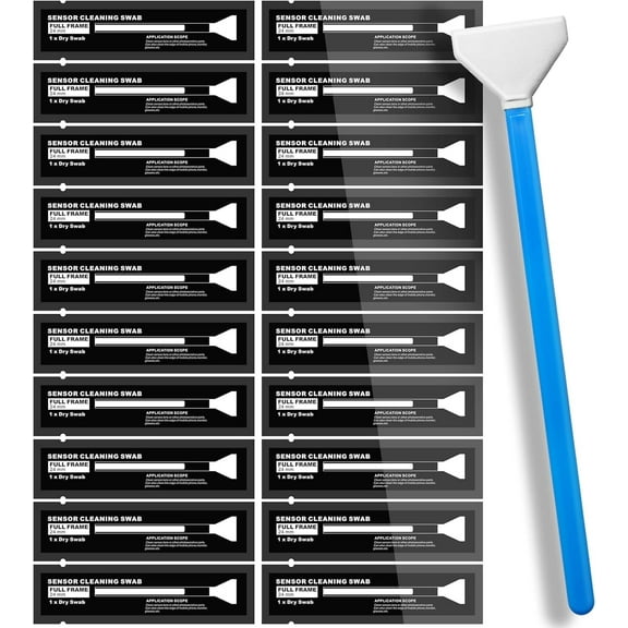 AAWipes Camera Sensor Cleaning Kit – 20 Pack of 24mm Sensor Cleaning Swabs for Full-Frame DDR24 DSLR/SLR – Premium Camera Sensor Cleaner (HCS-24)