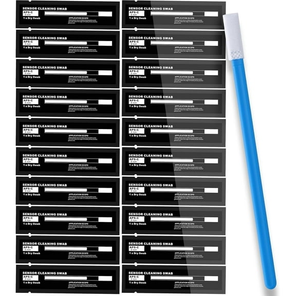 AAWipes Camera Sensor Cleaning Kit Sensor Lens Cleaner for Full Frame of DDR6 DSLR or SLR (6mm Sensor Cleaning Swabs) (HCS-6) (20)