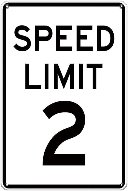 AAXTinsing Speed Limit 2 Sign, Funny two fast birthday decor, Metal ...