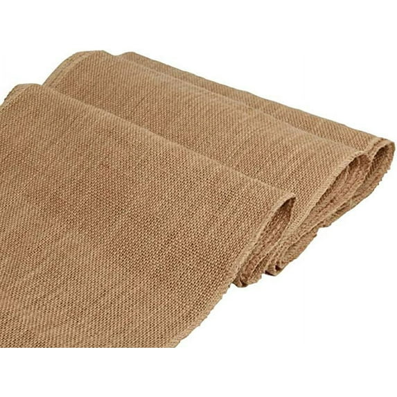 AAYU 14 Inch X 72" Wide Burlap Runners,6ft Burlap-placemats linens Two Finished Edges, Baby Shower Decor