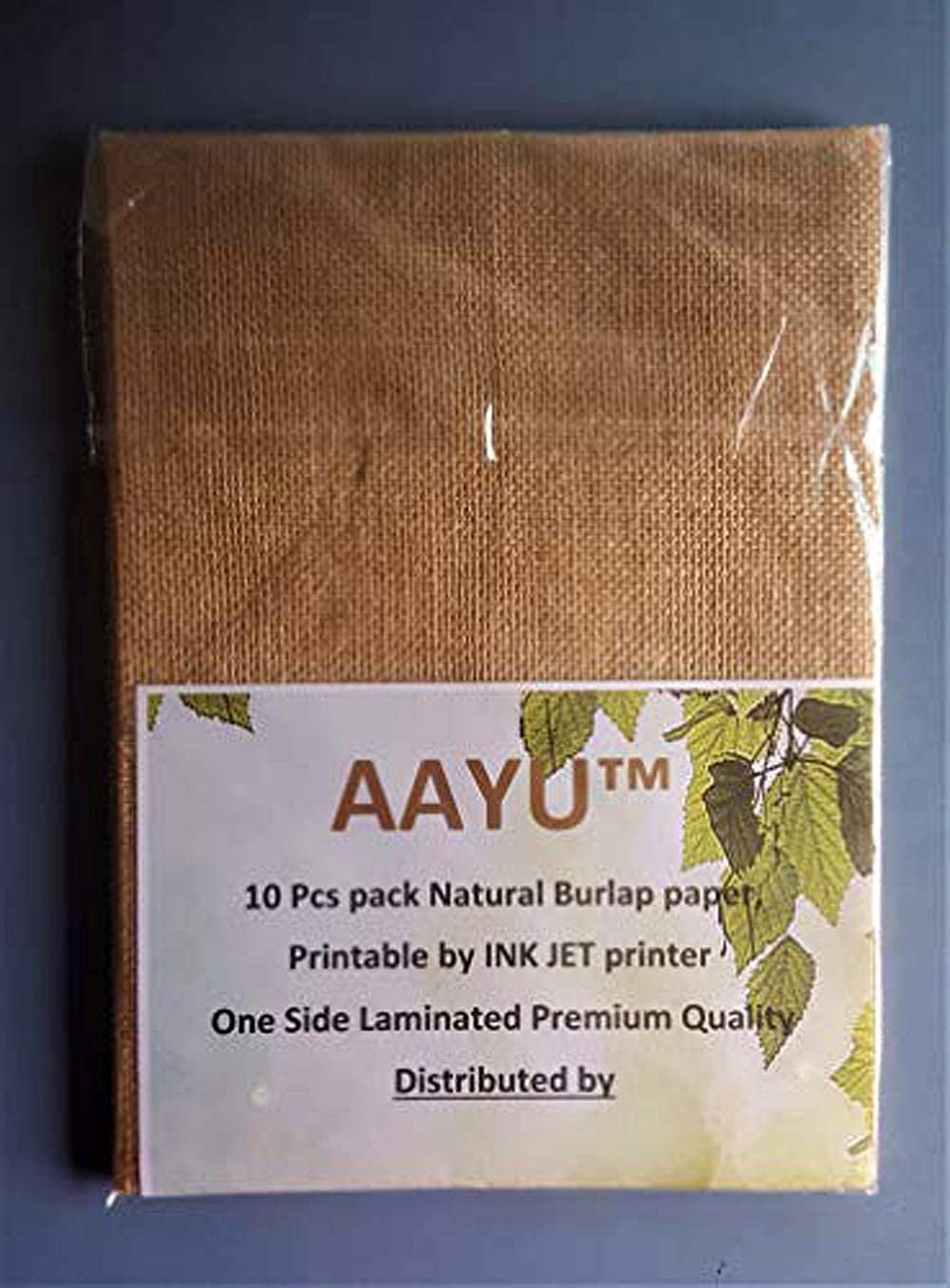 AAYU A4 Bulk Printable Jute Burlap Paper | Laminated, Plain, Made from ...