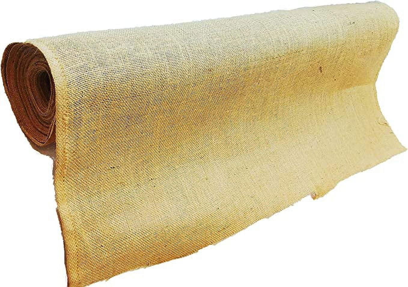 AAYU Brand 20 -Yards Premium Burlap Fabric 40" X 60ft | 20-Yards 40 inch x 60 feet DIY Burlap-Fabric Sackcloth Landscape Cloth Plain Garden Planter Signs Eco-Friendly, Jute Wedding Aisle Runner Roll