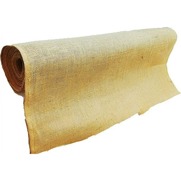 AAYU Brand 20 -Yards Premium Burlap Fabric 40" X 60ft | 20-Yards 40 inch x 60 feet DIY Burlap-Fabric Sackcloth Landscape Cloth Plain Garden Planter Signs Eco-Friendly, Jute Wedding Aisle Runner Roll