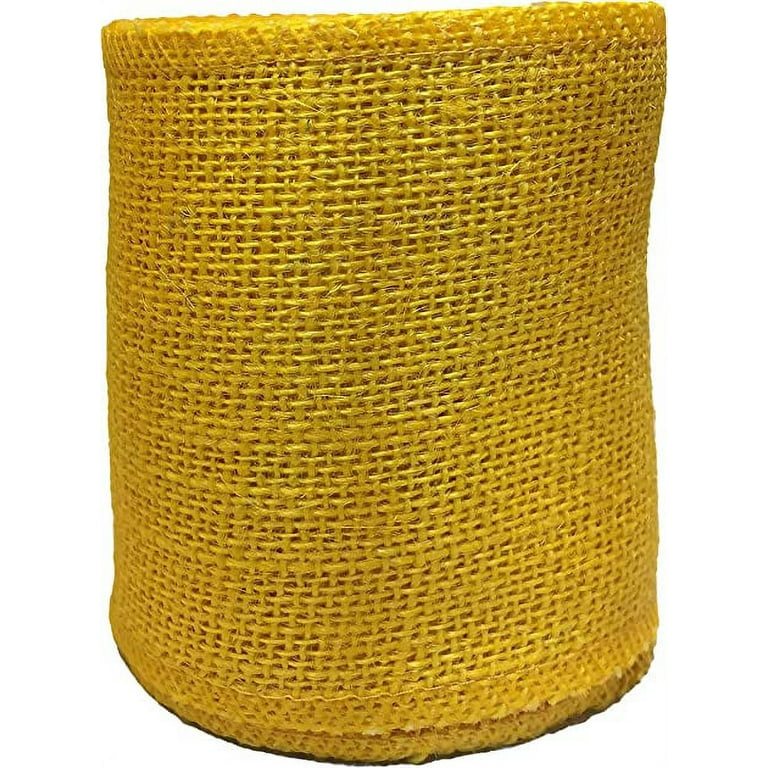 Yellow burlap ribbon new arrivals