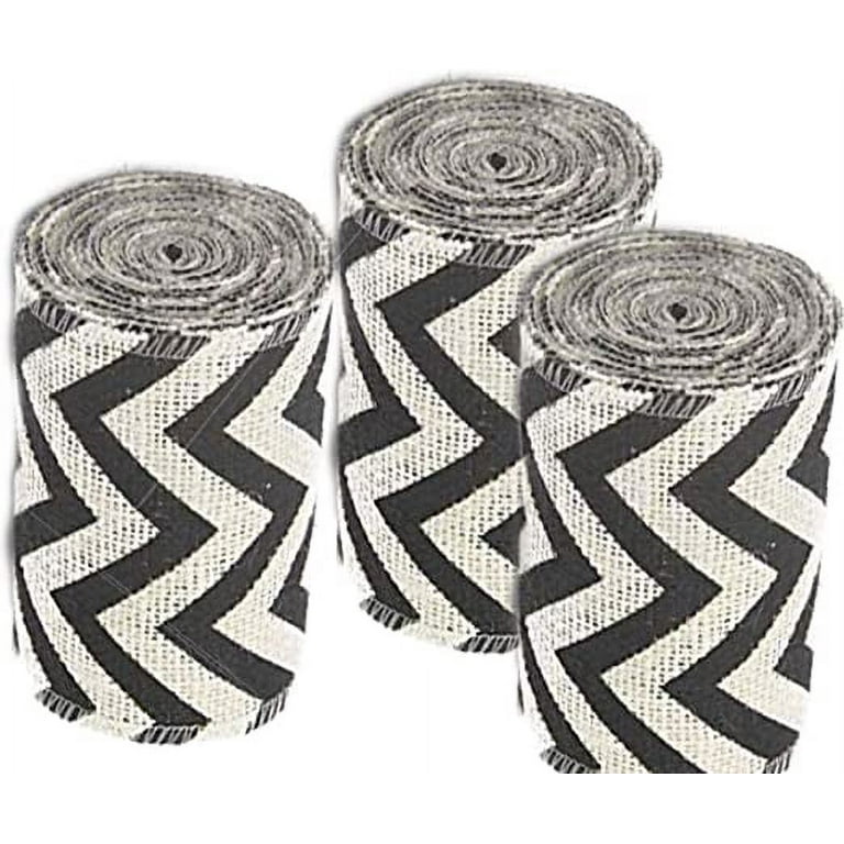 AAYU Natural Jute Black Chevron Burlap Ribbon 5inch 15ft 10 Yards Eco  Friendly, DIY Gift Wrapping, Weddings, Tie Backs Home Decor Crafts  Christmas Decoration (3 Packs) - Walmart.com