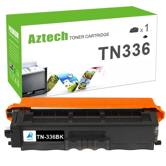 AAZTECH 1-Pack Compatible Toner Cartridge for Brother TN-336 TN-336BK MFC-L8600 MFC-L8850 MFC-9460 MFC-9560 HL-L8250 HL-L8350 HL-L8350CDW HL-1450 HL-1570 Printer Ink (Black)