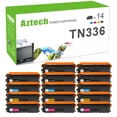 thumbnail image 1 of AAZTECH 14-Pack Compatible Toner Cartridge for Brother TN-336 MFC-L8600CDW MFC-L8850CDW HL-L8250CDN HL-L8350CDW HL-L8350CDWT Printer (5*Black,3*Cyan,3*Magenta,3*Yellow), 1 of 11