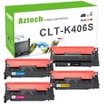 thumbnail image 1 of AAZTECH 4-Pack Compatible Toner Cartridge for Samsung CLT-K406S K406 CLP-360 CLP-365W CLX-3305FW C460W C410W with Chip (Black,Cyan,Magenta,Yellow), 1 of 10