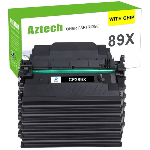 AAZTECH 5-Pack Compatible Toner Cartridge with Chip for HP CF289X 89X LaserJet Enterprise MFP M528dn M528f M528c M528z M507x M507dn Printer Ink (Black)