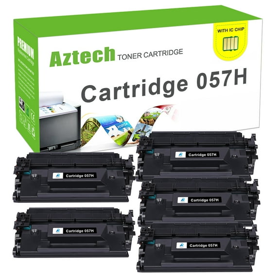 AAZTECH 5-Pack Compatible Toner Cartridge for Canon 057H 057 H CRG-057H Imageclass MF445dw LBP226dw Printer Ink Toner(Black)
