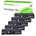 thumbnail image 1 of AAZTECH 5-Pack Compatible Toner Cartridge for Canon 125 CRG-125 Printer Ink (Black), 1 of 5