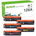 thumbnail image 1 of AAZTECH 5-Pack Compatible Toner Cartridge for HP 128A CE320A LaserJet Pro CP1525N CP1525NW CM1415FN CM1415FNW Printer (2*Black,Cyan,Magenta,Yellow), 1 of 12