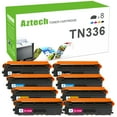 thumbnail image 1 of AAZTECH 8-Pack Compatible Toner Cartridge for Brother TN-336 MFC-L8600CDW MFC-L8850CDW HL-L8250CDN HL-L8350CDW HL-L8350CDWT Printer (2*Black,2*Cyan,2*Magenta,2*Yellow), 1 of 11