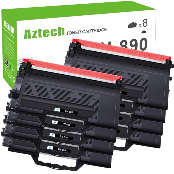 AAZTECH 8-Pack Compatible Toner Cartridge for Brother TN-890 HL-1110 1110E 1110R 1112 1112E 1112R 1210W 1212W (Black)