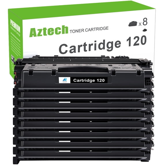 AAZTECH 8-Pack Compatible Toner Cartridge for Canon 120 CRG-120 Printer Ink (Black)