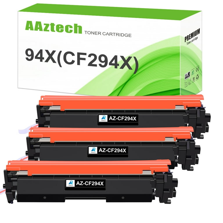 AAZTECH 94X 94A Toner Cartridge Compatible for HP 94X CF294X Printer Ink  (Black, 3 Pack)