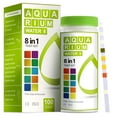 thumbnail image 1 of AAwipes Aquarium Ammonia Test Strips 8-in-1 |100 Strips | Quick & Accurate Water Testing for Freshwater & Saltwater Tanks -Test pH, Carbonate, Alkalinity, Hardness, Chlorine, Nitrite, etc. (K02-100), 1 of 6