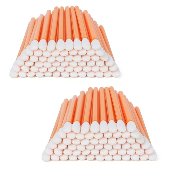 AAwipes Foam Cleaning Swab Sticks (100pcs with 3.4mm Round Foam Tips, Assorted Color) - Cleanroom Sponge Sticks for Inkjet Printers, Cameras, Optical Lenses, Painting & Auto Detailing (C709C)