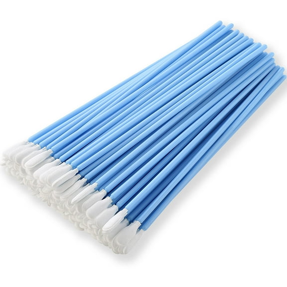 AAwipes Long Swabs Case Pack (1000pcs, 6.3" Polyester, 6.8mm Head Blue) Lint Free Cleaning Swabs with Long Handle Multi-Purpose Lab Swab Sticks with Microfiber Tips (A857A-1000)