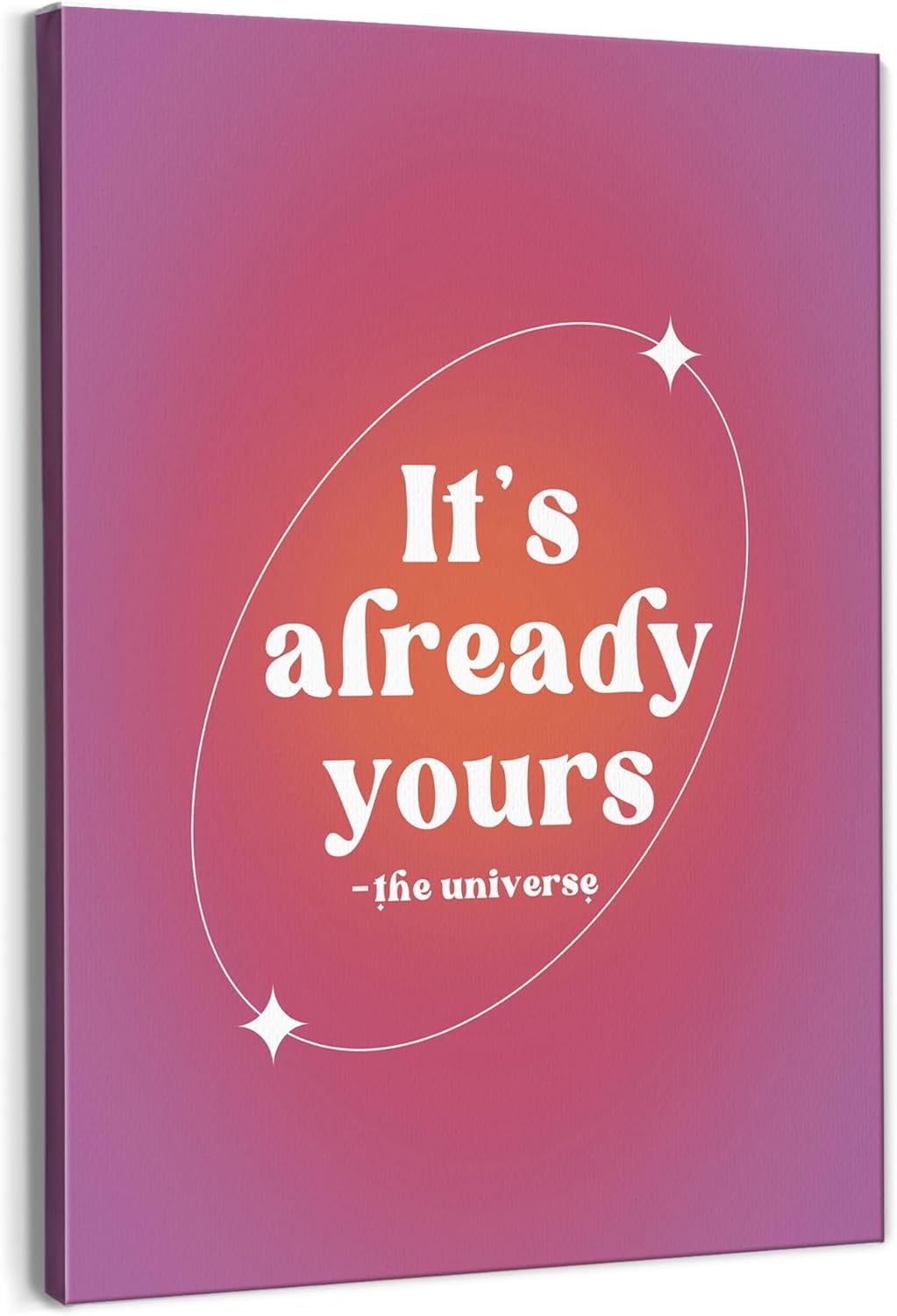 AAxxposter Preppy Hot Pink Aura Poster Inspirational Wall Art - It's ...