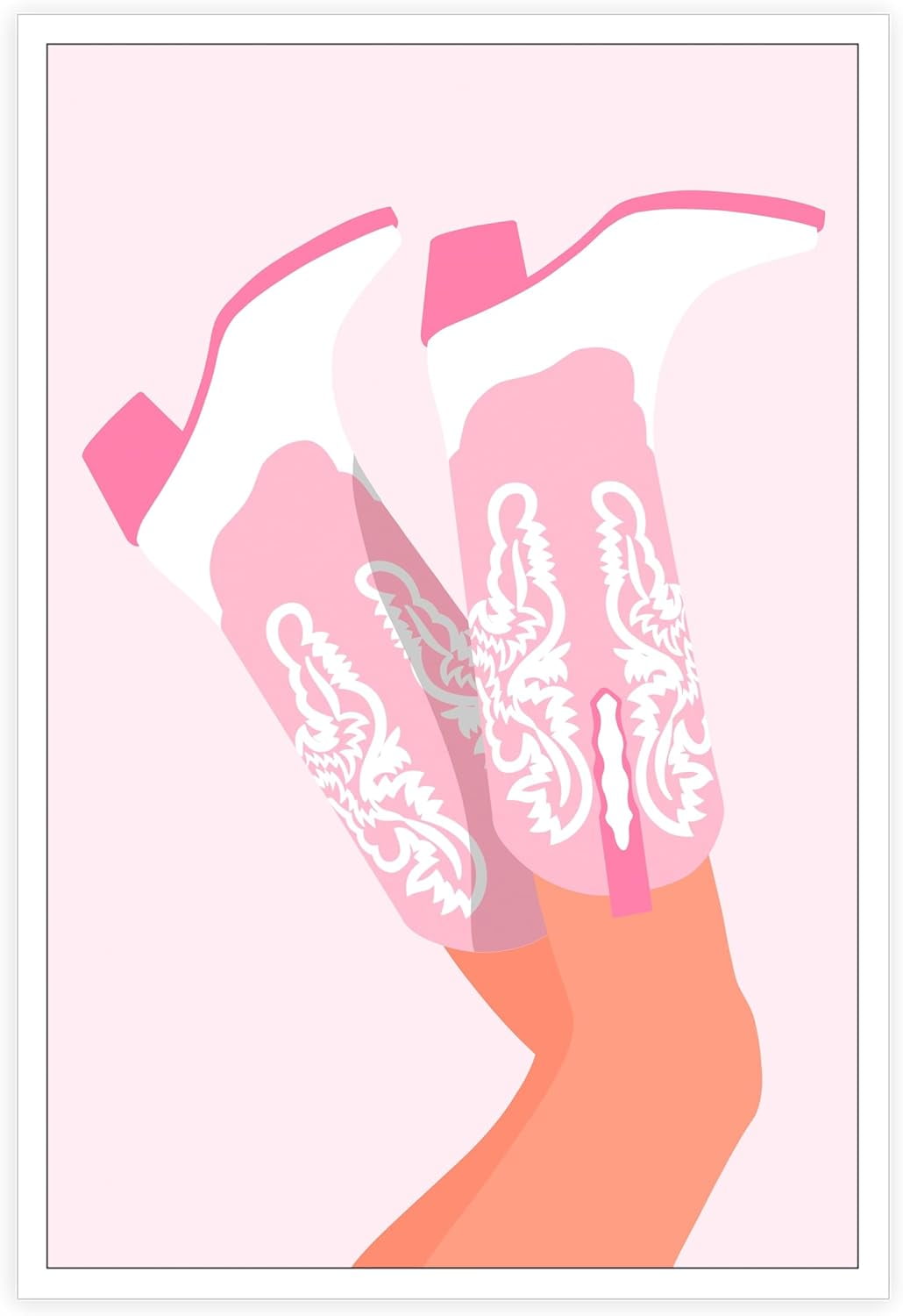 AAxxposter Trendy Modern Aesthetic Pink High Heels Poster Preppy