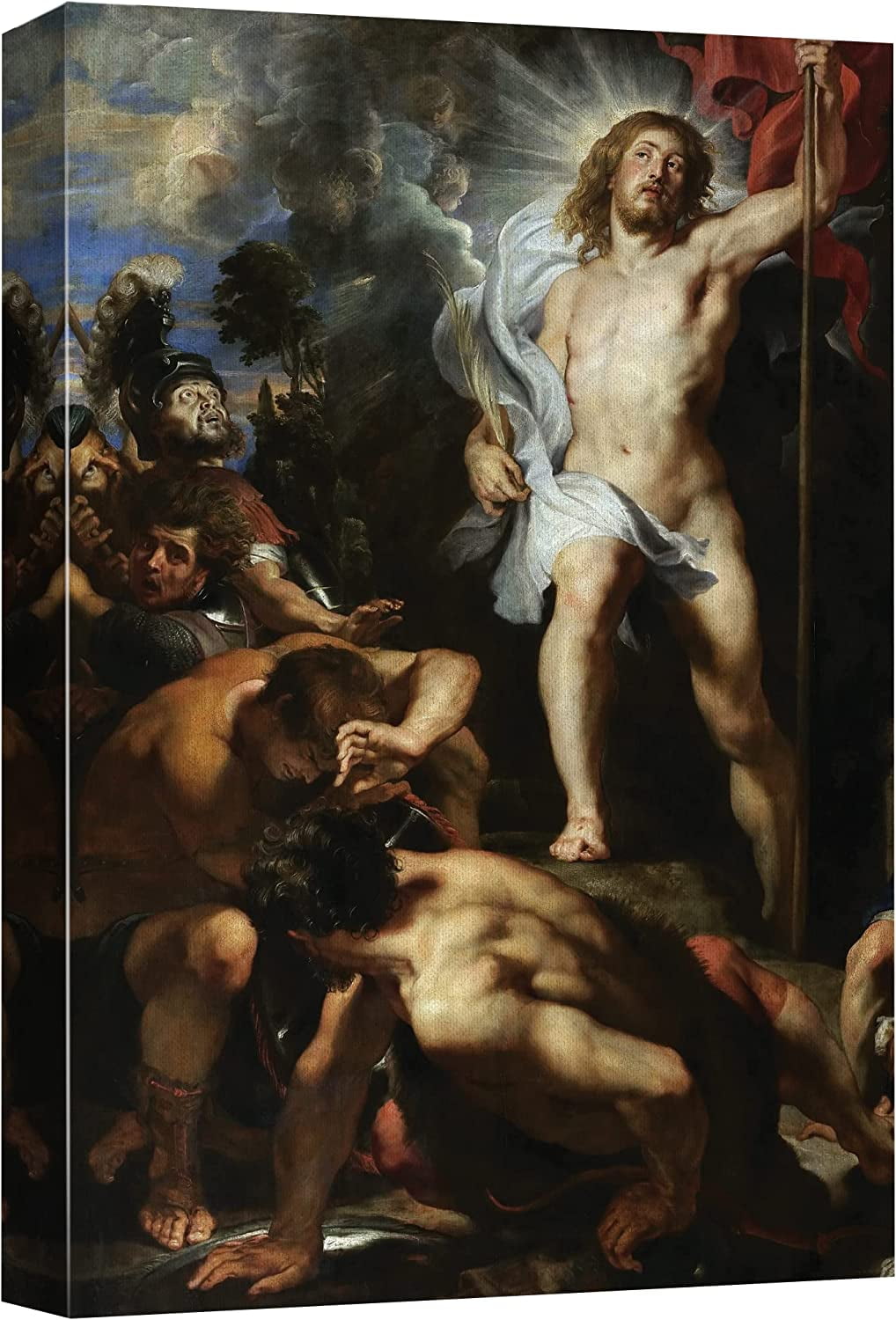 Aazaqtin Oil Painting Of The Resurrection Of Christ Centre Panel By