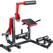 GYHPD Ab/Back Machine, AB Crunch Back Extension Machine with Armrests, Adjustable Core Muscle Strength Training Machine, AB Workout Machine for Upper Body Workout, Home Gym Equipment