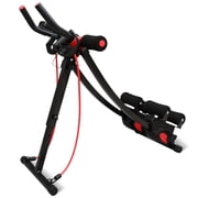 AB Body Exercise Equipment, Machine Workout with LCD Monitor, Ab Machine for Home Gym, Adjustable AB Workout Equipment Suit to Home, Strength Training Exercise Equipment for Body Shaping