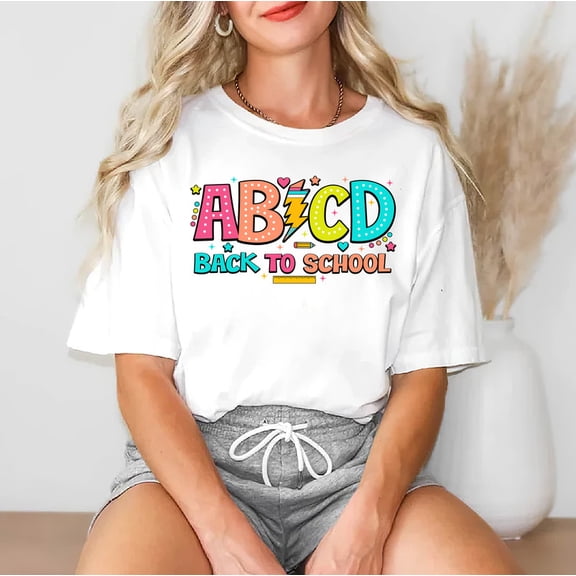 AB⚡CD Back to School Teacher Tee – Hot Retro Style Shirt