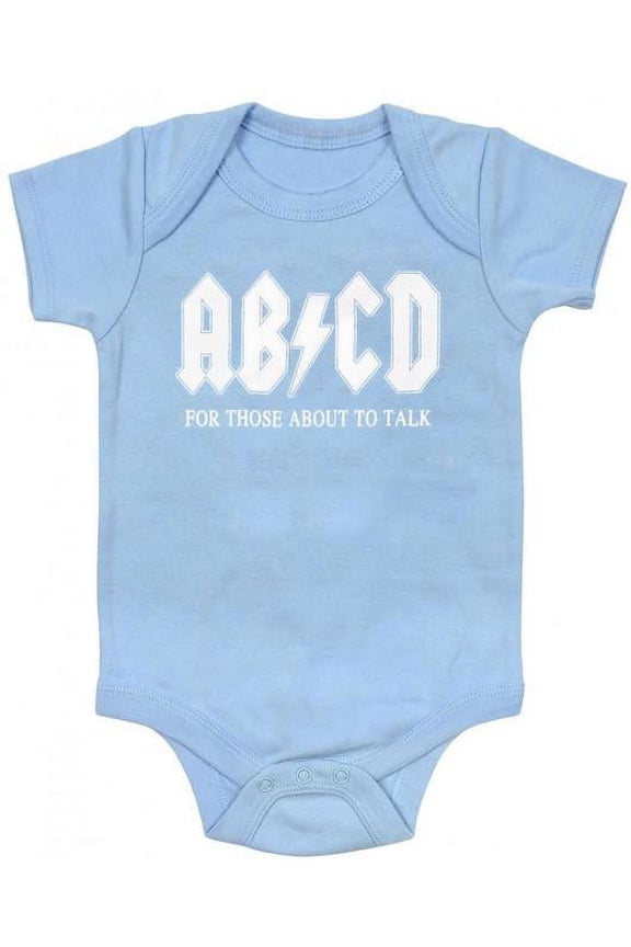 AB/CD Funny Blue Baby Bodysuit