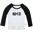 thumbnail image 1 of AB CD Funny Rock T shirt For Baby, Newborn Babies T-shirts, Infant Tops, 0-24M Kids Graphic Tees Clothing (Long Black Raglan T-shirt, 0-6 Months), 1 of 4