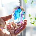 thumbnail image 1 of AB Coating Hanging Window Crystal Prism Suncatcher Rainbow Maker Glass Hanging Pendant Ornaments for Home Garden Decoration (89mm,3.5inch), 1 of 16
