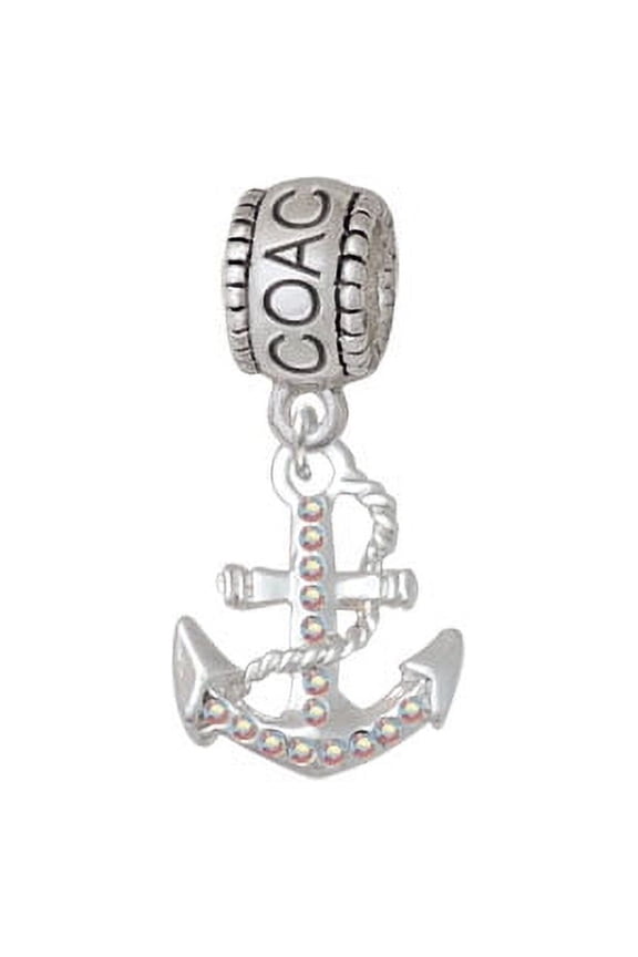 AB Crystal Anchor - Coach Charm Bead