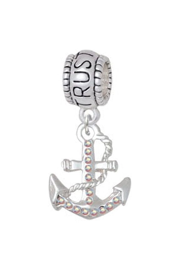 AB Crystal Anchor - Trust In God Charm Bead