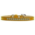 thumbnail image 1 of AB Crystal Puppy Ice Cream Collar, Gold - Size 10, 1 of 1