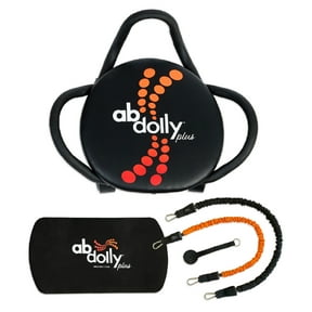 AB Dolly Plus Core Fitness Ab Exercise Workout Equipment & Resistance Bands